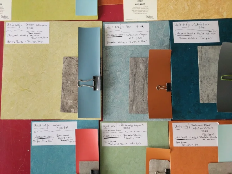 Color swatches